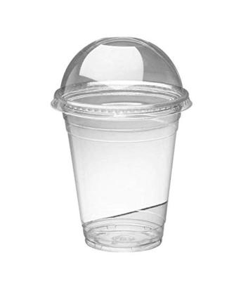 50pcs 16oz Milkshake Cups With Dome Lids - Plastic Cups With Lids - Ideal For Milkshake Frappe Juice Smoothie Cup Boba On