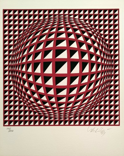 Victor Vasarely - Terz liten - hand signed / numbered screenprint - Bild 5 von 6
