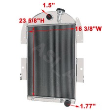 For 1934 35 1936 Chevy Master Deluxe Pickup Truck V8 4-row Aluminum Radiator For 1934 35 1936 Chevy Master Deluxe Pickup Truck V8 4-row Aluminum Radiator