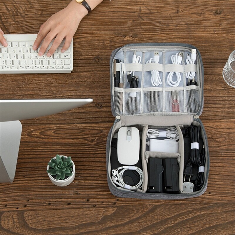 Portable Digital Storage Bag USB Gadget Waterproof Cable Organizer Pouch Cases eBay