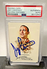 Joey Chestnut Signed 2008 Topps Allen & Ginter Card Auto PSA