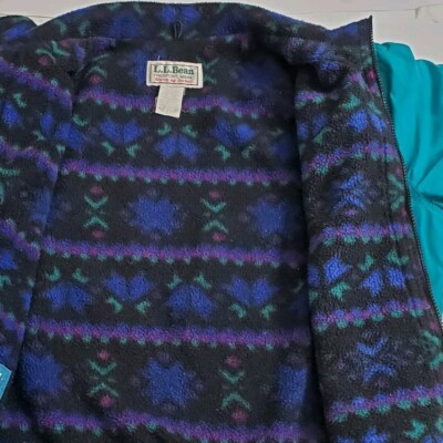 1980s、1990s LL BEAN WARM UP JACKET XL Vintage 90s L.L. Bean Warm Up Jacket Size Youth Large Fleece