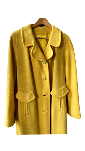 1960s Vintage Bellaine Yellow Coat - M/L - Picture 3 of 11