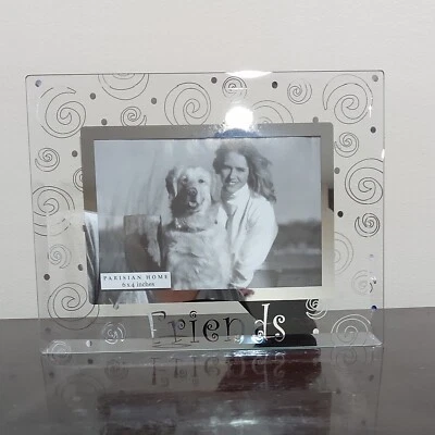 Parisian Home Glass Silver Embellished Photo Frame 4 x 6 - image 1 of 4