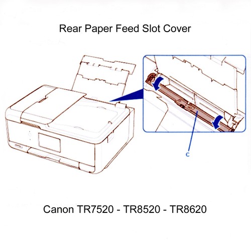 Canon PIXMA Printer Rear Paper Feed Slot Cover fits TR7520, TR8520 & TR8620 - Picture 2 of 2
