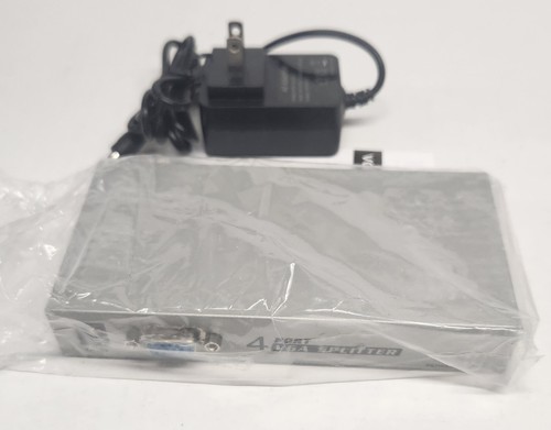 4 port VGA Splitter distributor 15HDF 150MHz Metal - Picture 3 of 3