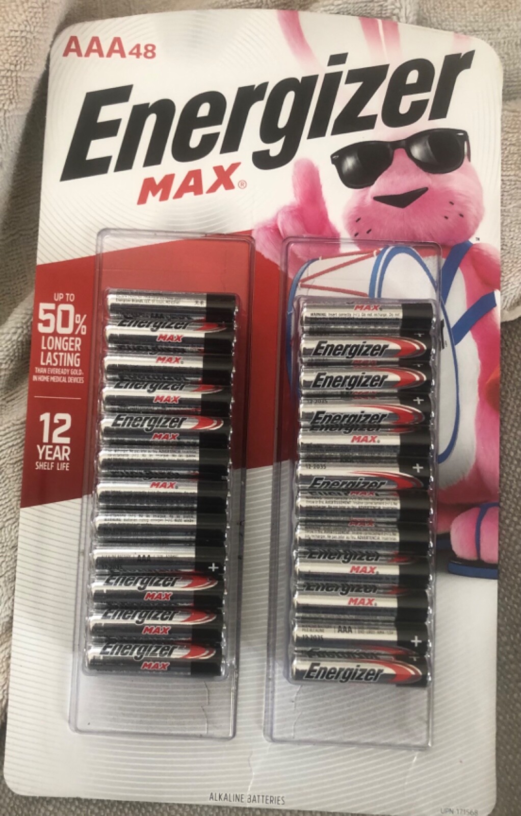 Energizer AAA Batteries (48 Count), Triple A Max Alkaline Battery-image