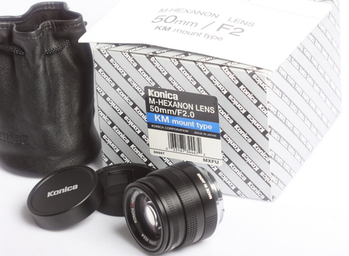 Konica M-Hexanon 2/50 Lens 50mm f2 Leica-M