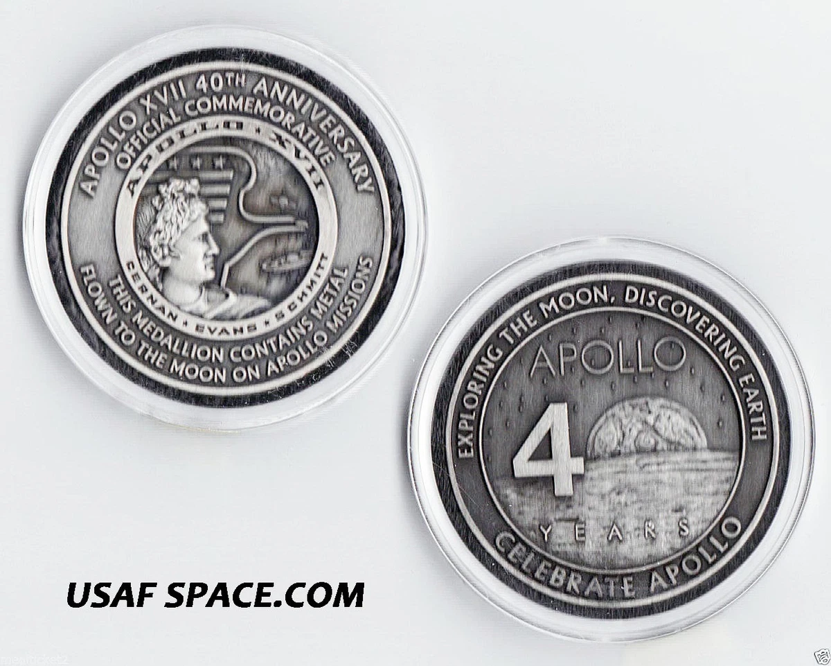 Apollo 17 Medal In Apollo Exploration Mission Collectibles for