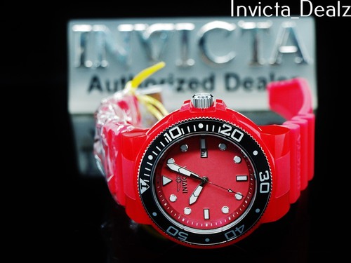 Reloj Invicta para hombre 52 mm GRAND PRO DIVER III ANATÓMICO NEÓN BRILLO con correa de caja roja SS - Imagen 9 de 11
