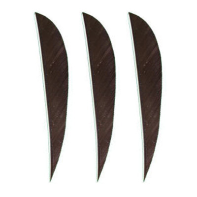 Muddy Buck Gear 4'' Parabolic RW Feathers - 50 Pack (Brown)