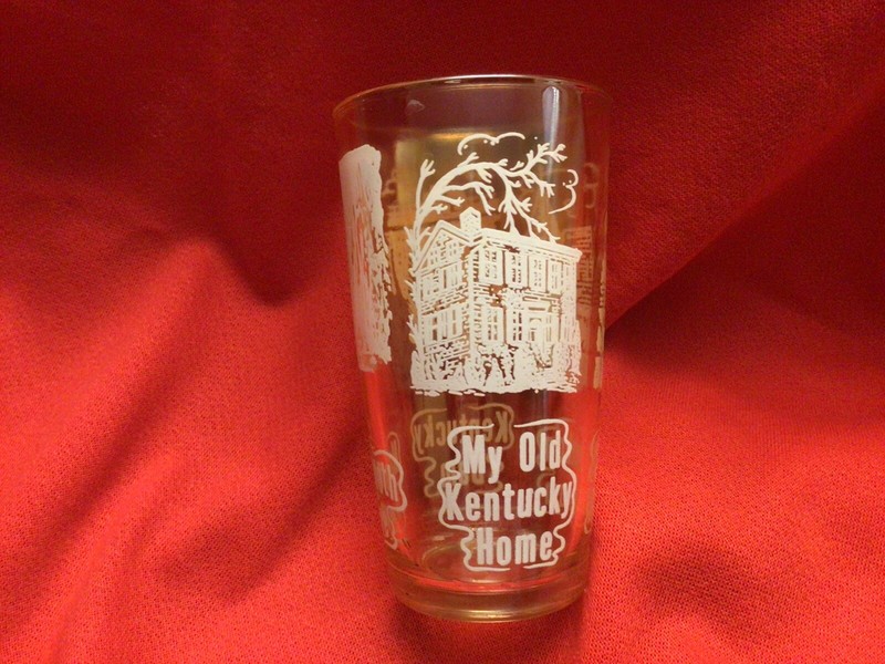 Vintage Souvenir State Glass - KENTUCKY