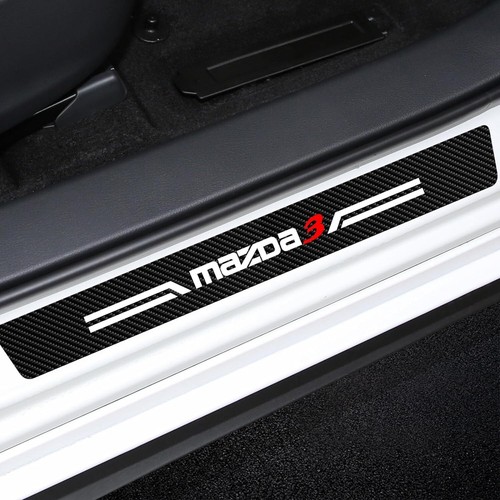 For Mazda 3 Car Door Plate Sill Scuff Cover Anti Scratch Decal Protector Style 1 - Picture 3 of 12