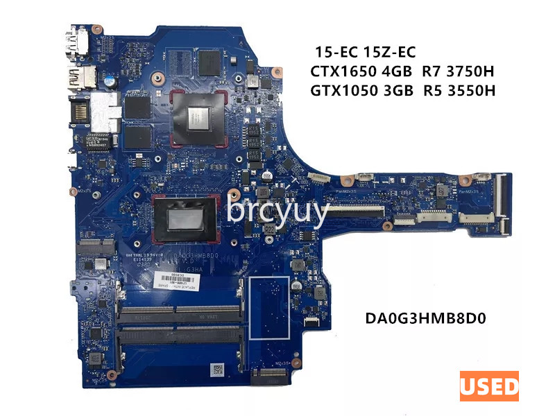 DA0G3HMB8D0 For HP Pavilion 15-EC 15Z-EC Motherboard R5