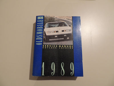  Oldsmobile Cutlass Supreme 1989 shop service manual Werkstatthandbuch  