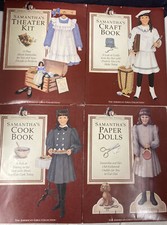 Vtg American Girls Collection Samantha  s Pastimes 4 Activity/Craft Book Set 4 