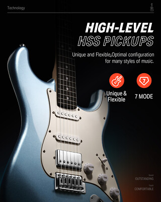 Donner DST-152 Electric Guitar And Amplifier Single Coil Split