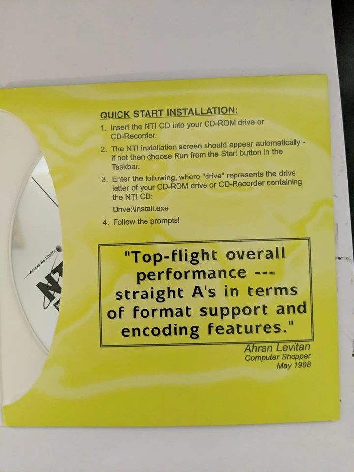 NTI CD MAKER VERSION 2000- COMPUTER SOFTWARE - Image 4 of 4