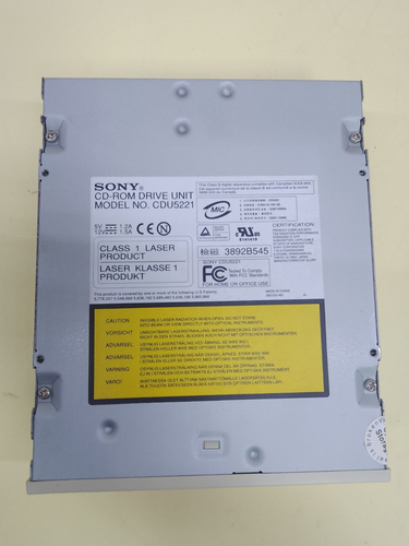 Sony CDU5221 Optical CD-ROM Drive Unit IDE Interface 52x Speed For Industrial PC - Afbeelding 12 van 16