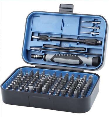Precision Screwdriver Set,  130 in 1 Electronics Tool Kit with 120 Bits Magnetic