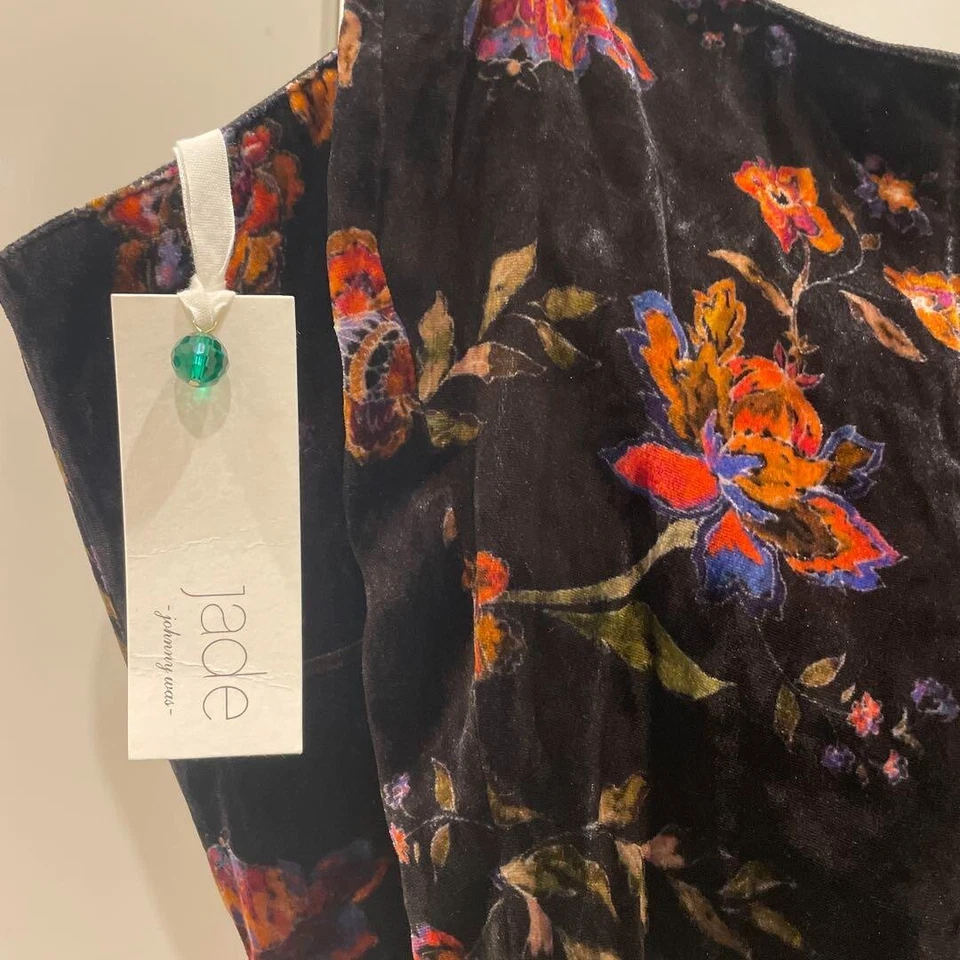 Lindo Bolso de Mano Johnny Was Jade Terciopelo Cubo NUEVO/SIN USAR Envío desde Japón Foto 2 de 4