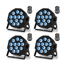 Rechargeable Par Lights RGBW 4-in-1 LED Uplights Battery Powered Stage Lights...