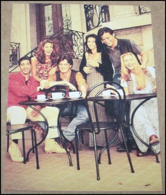 1994 Friends NBC Sitcom Clipping 2.5''x3.5'' Matthew Perry Jennifer Aniston Kudrow
