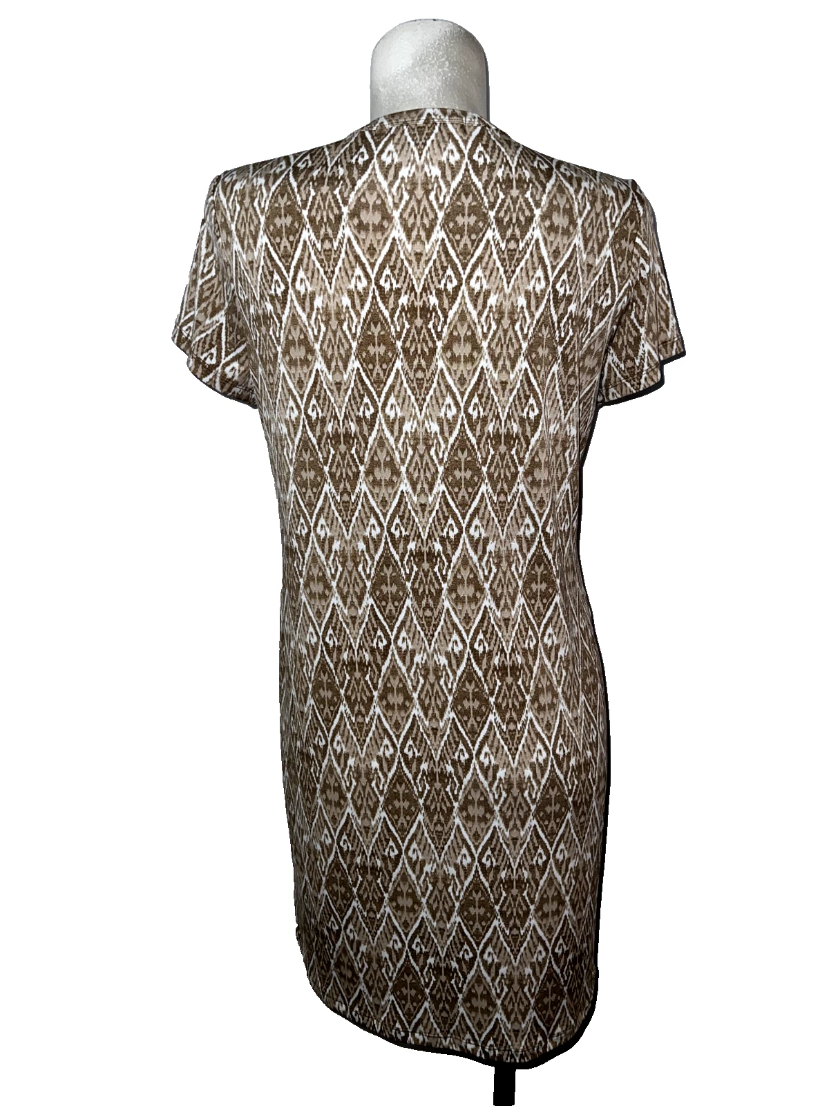 Abito MICHAEL KORS taglia L marrone maglia liquida maglione cambio S S tunica elasticizzata