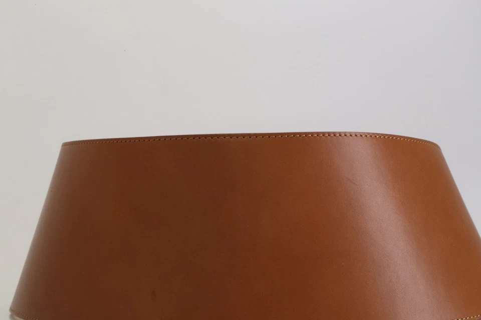 Michael Kors Collection Beige Leather Contour Metal Buckle Belt Women's Size L - image 4 of 4