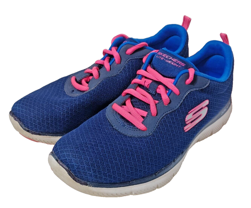 Sketchers 12775 Flex Appeal 2.0 Damen-Laufschuhe marineblau/pink Memory Foam 8