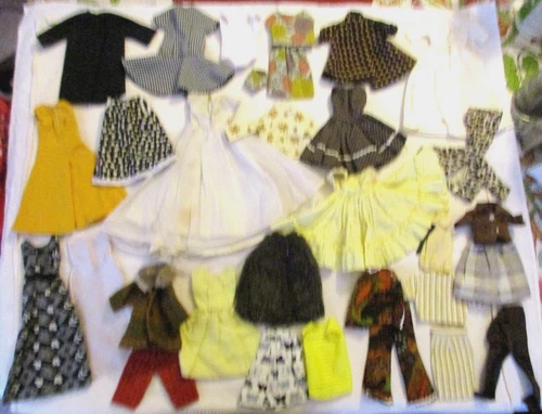 Vintage Ideal Tammy / Clone / Mommy Made Fashion Doll Clothes ~ 31 Pieces, Lot H