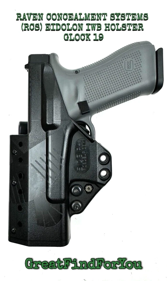 RAVEN CONCEALMENT SYSTEMS (RCS) EIDOLON IWB HOLSTER - RIGHT HAND, GLOCK 19 - Image 2 of 4