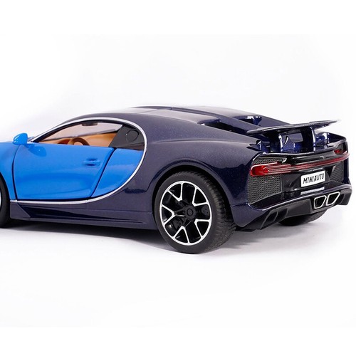 1/32 Bugatti Chiron Model Car Diecast Toy Vehicle Light Sound Boys Gifts Blue - Picture 10 of 12