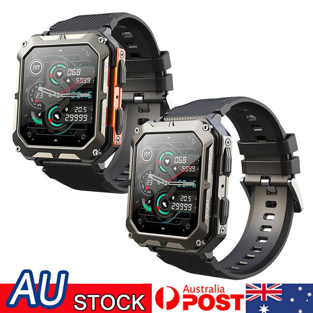 Njord Gear Indestructible Smartwatch, Rugged Tactical Smartwatch with Heart Rate