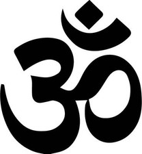 Om Symbol vinyl decal meditation yoga spiritual Sticker humor