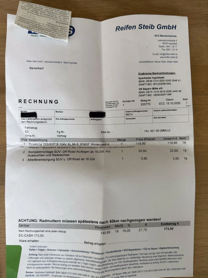 Firestone 225/60 R 18 104V Winter-Reifen WinterHawk 4 3PMSF XL | 40961 - Bild 3 von 3