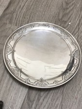 STERLING SILVER TIFFANY 9 1/2 INCH PLATE WEIGHS 427.4 GRAMS