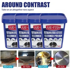 Stainless Steel Cleaner & Rust Remover – Kitchen Pot & Pan Polish Non-Toxic