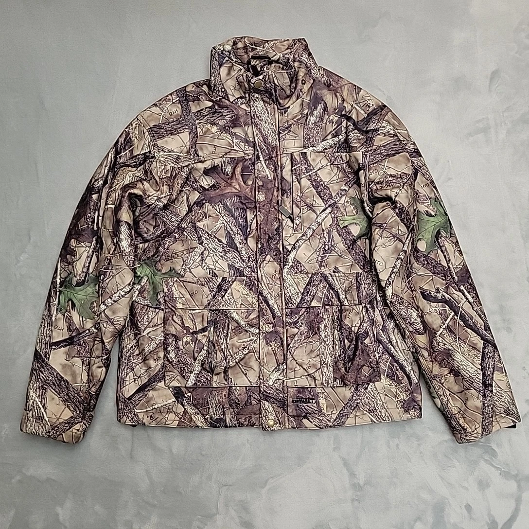 DeWalt Jacket Mens L Brown True Timber HTC Camo Heated Gear Electric NO Battery