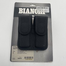 Bianchi 18470 AccuMold 7302 Hidden Snap Nylon Double Mag Pouch