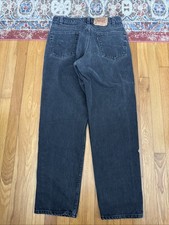 Vintage Levi's 550 Black Jeans W32 L30 Made in USA Relaxed Tapered Fit Unisex