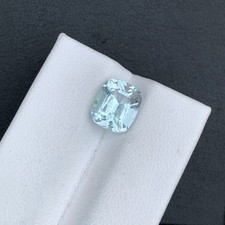 3.05 CT Natural Aquamarine Cushion Shape Loose Gemstone From Skardu Pakistan
