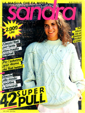 SANDRA - LA MAGLIA CHE FA MODA N°10/ Ott.1987 - 42 SUPER PULL