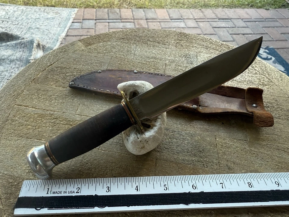 Canicas Gladstone Mi. Cuchillo y funda de caza ideales de Estados Unidos vintage Segunda Guerra Mundial militar Foto 4 de 4