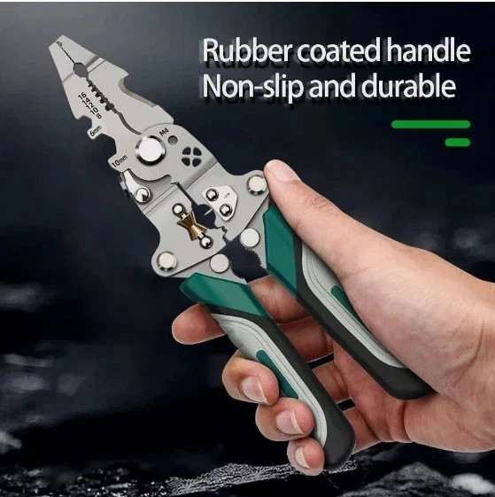 Multifunctional Folding Pliers Wire Stripper,Crimper Cable Cutter Pliers