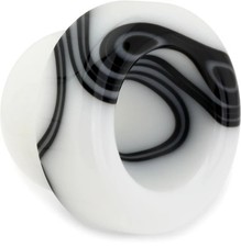 Pickett Acrylic Trumpet Mouthpiece Top - 1.5C, Tuxedo Swirl