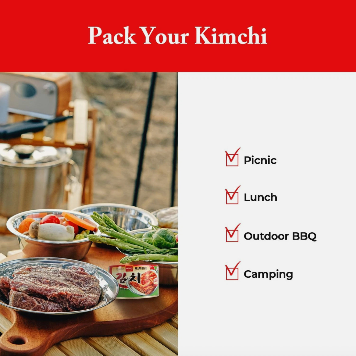 Wang Korean Canned Kimchi 5.64 oz Pack of 3