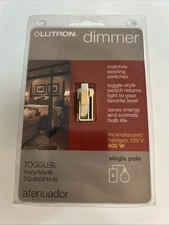 Lutron TG-600PH-IV Ivory Switch Dimmer Toggle Atenuador Factory Sealed zae