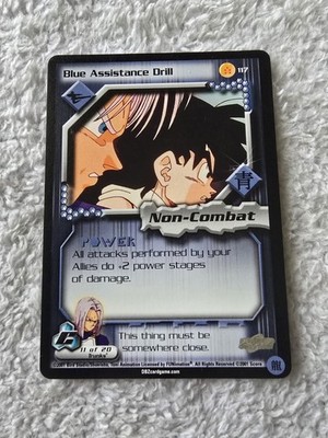DBZ Dragon Ball Z Blue Assistance Drill 117 CCG Limited Cell Saga MP Score