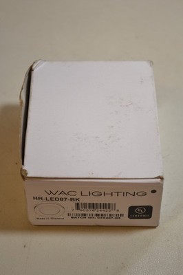 WAC Lighting HR-LED87-BK LED Button Light 24 2.25'' Black Puck in 2700k